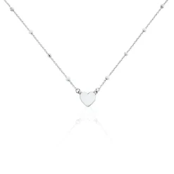 Collier Argent Blanc Augustine