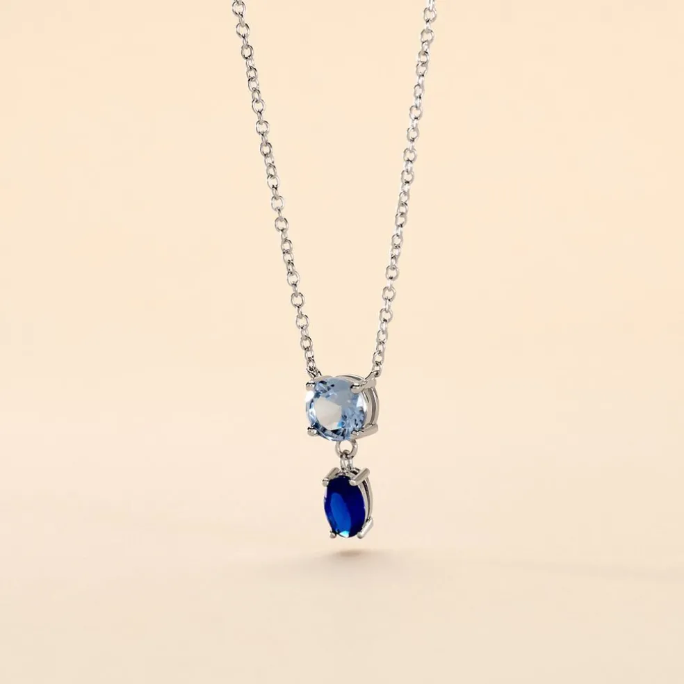 Collier Argent Blanc Brenna Oxydes De Zirconium