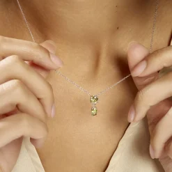 Collier Argent Blanc Brenna Oxydes De Zirconium