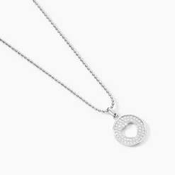 Collier Argent Blanc Cantien Oxyde