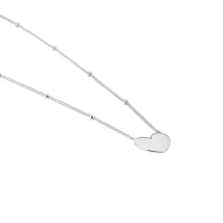 Collier Argent Blanc Careen