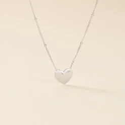 Collier Argent Blanc Careen