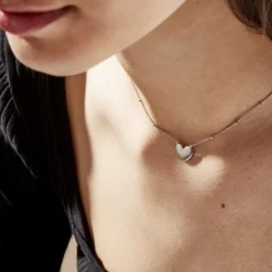 Collier Argent Blanc Careen