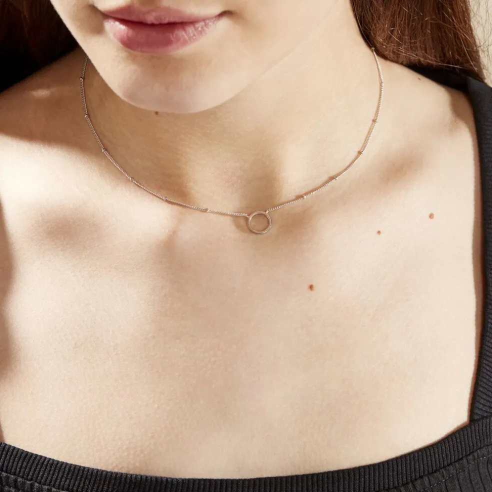 Collier Argent Blanc Cari