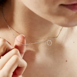 Collier Argent Blanc Cari