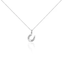 Collier Argent Blanc Centaures Oxyde De Zirconium