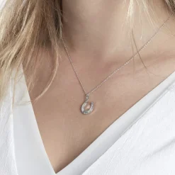 Collier Argent Blanc Centaures Oxyde De Zirconium