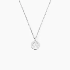 Collier Argent Blanc Colombina