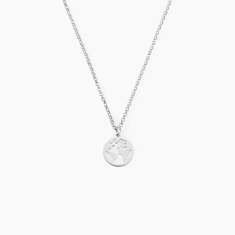 Collier Argent Blanc Colombina