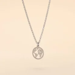 Collier Argent Blanc Colombina