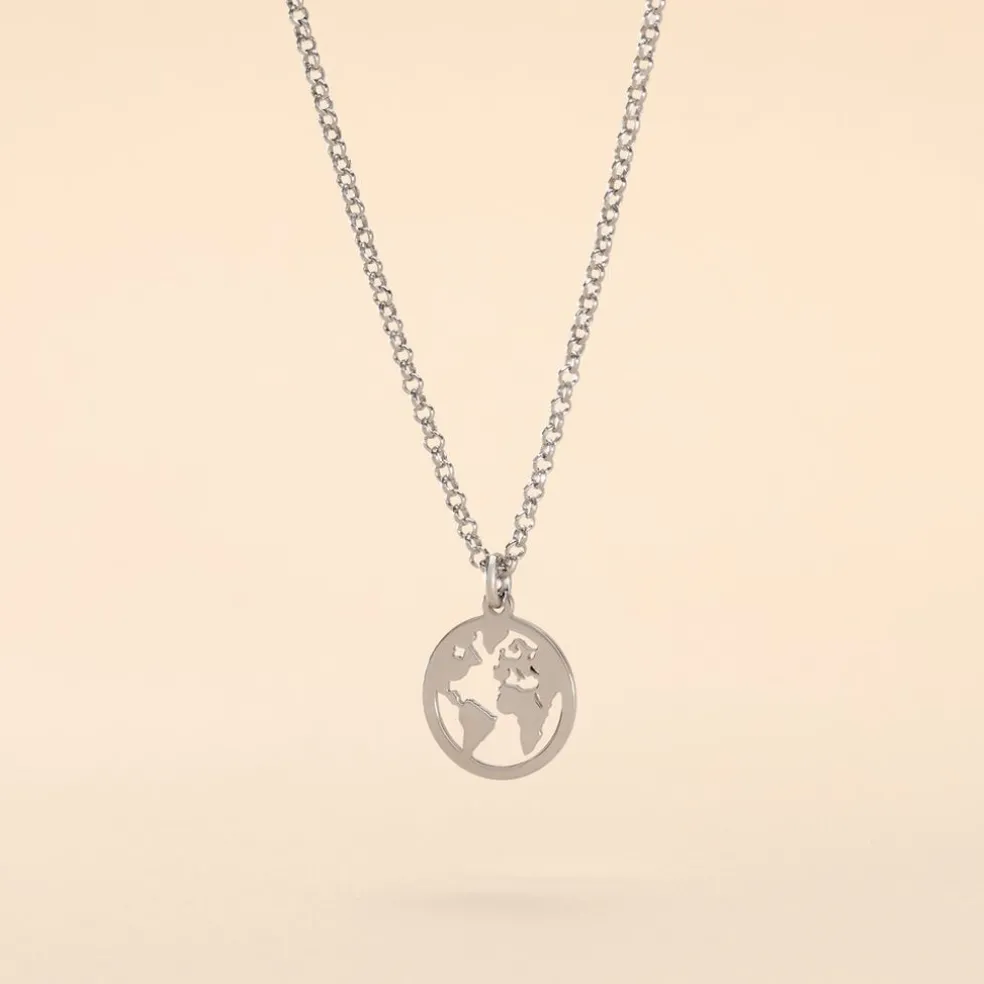 Collier Argent Blanc Colombina