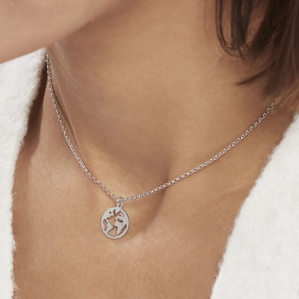 Collier Argent Blanc Colombina