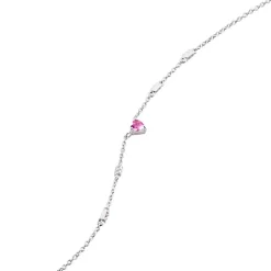 Collier Argent Blanc Declaration Oxyde De Zirconium