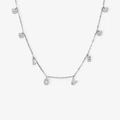 Collier Argent Blanc Deep In Love Oxyde De Zirconium