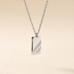 Collier Argent Blanc Djimy