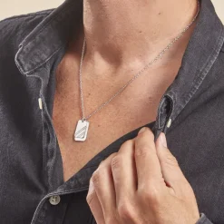 Collier Argent Blanc Djimy