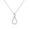 Collier Argent Blanc Eileen Oxyde De Zirconium