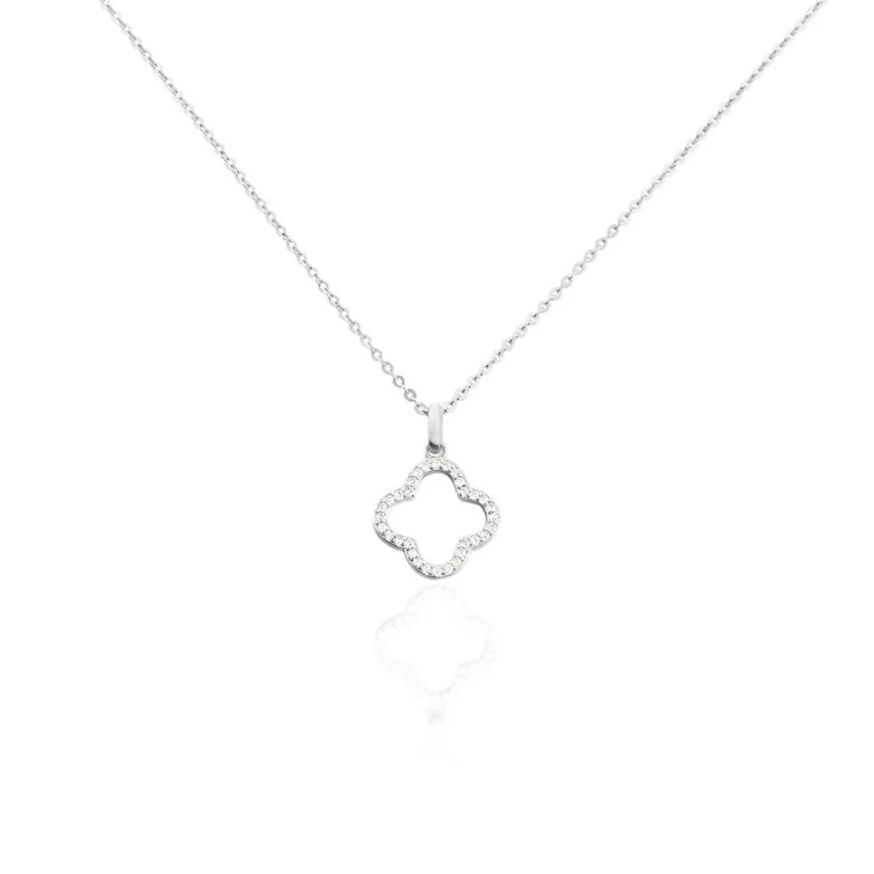 Collier Argent Blanc Finnegan Oxydes De Zirconium