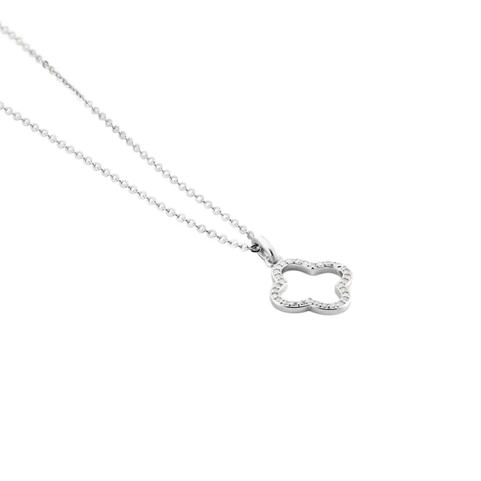 Collier Argent Blanc Finnegan Oxydes De Zirconium