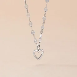 Collier Argent Blanc Hariane