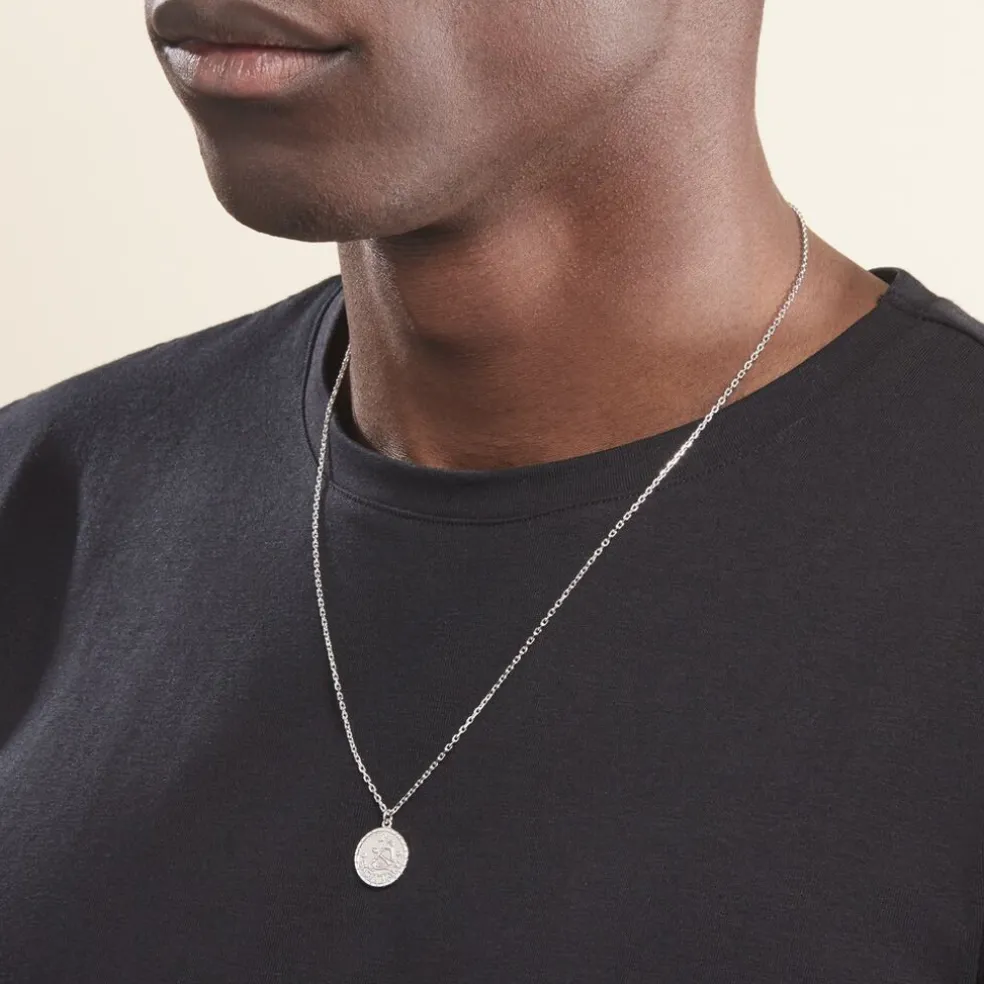 Collier Argent Blanc Hosni