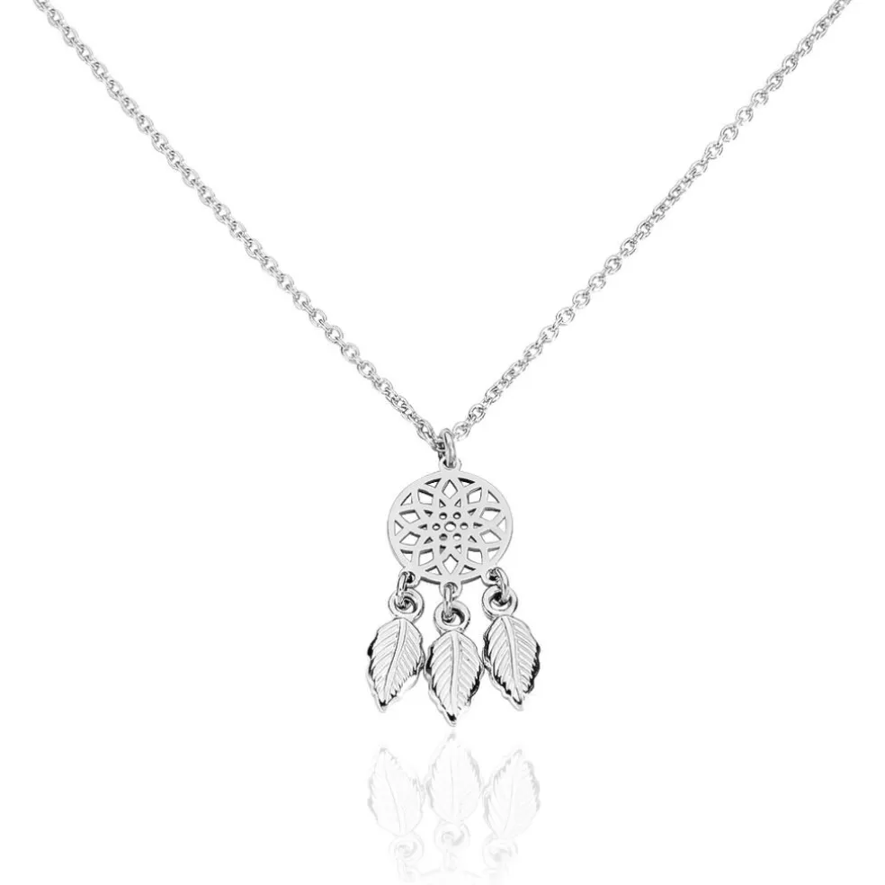 Collier Argent Blanc Ida