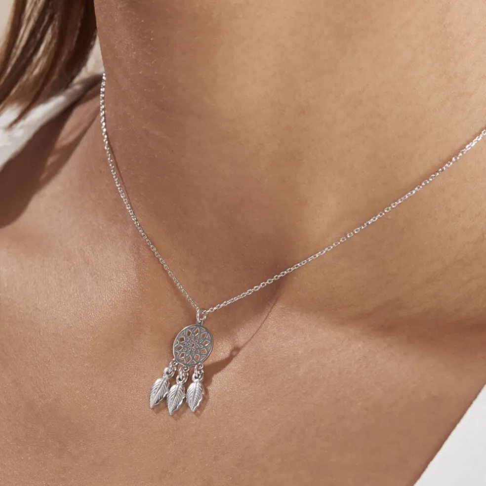 Collier Argent Blanc Ida