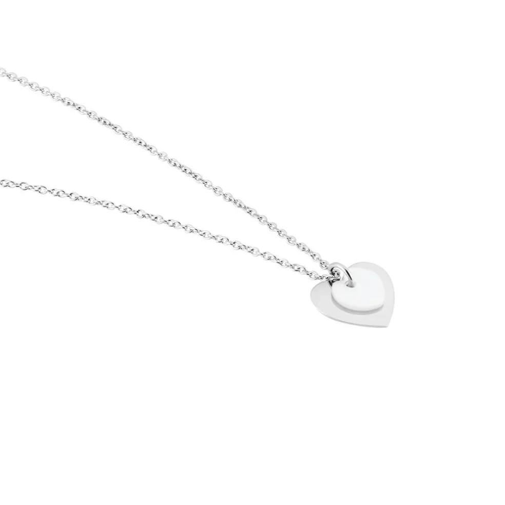 Collier Argent Blanc Ikaria Nacre