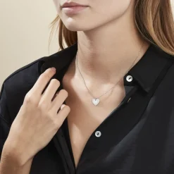 Collier Argent Blanc Ikaria Nacre