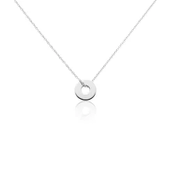 Collier Argent Blanc Isandro