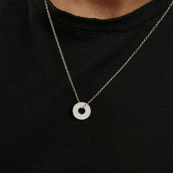 Collier Argent Blanc Isandro