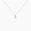 Collier Argent Blanc Jenah Oxyde De Zirconium