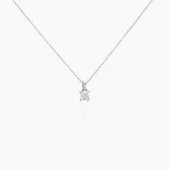 Collier Argent Blanc Jenah Oxyde De Zirconium
