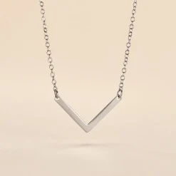 Collier Argent Blanc  Lakia