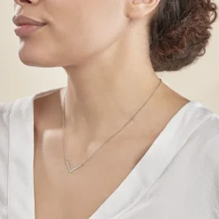 Collier Argent Blanc  Lakia