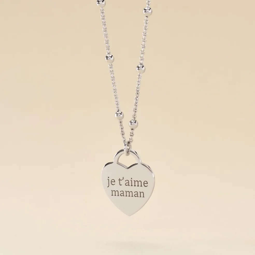 Collier Argent Blanc Laurentin