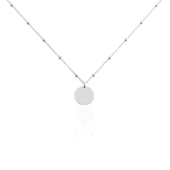 Collier Argent Blanc Mireio