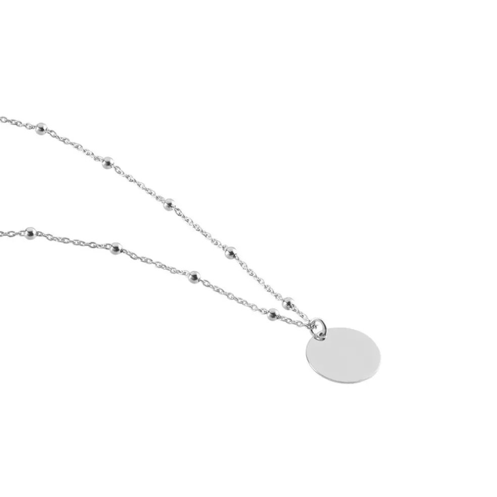 Collier Argent Blanc Mireio