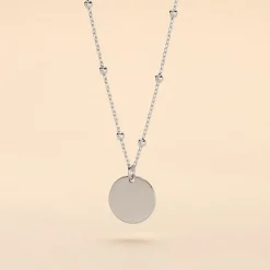 Collier Argent Blanc Mireio