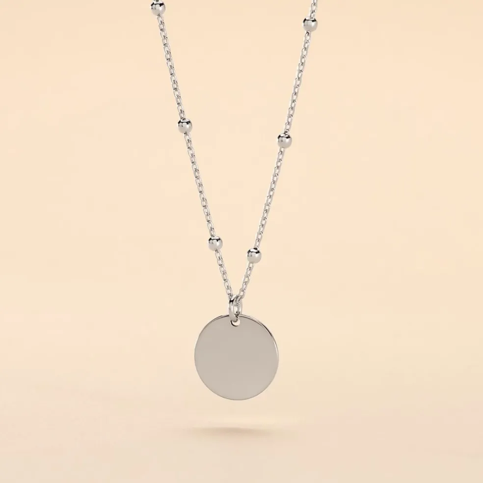 Collier Argent Blanc Mireio