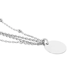 Collier Argent Blanc Mireio