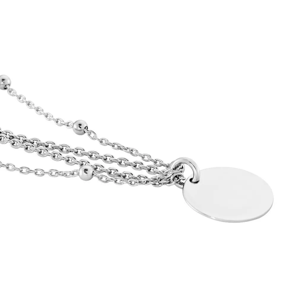 Collier Argent Blanc Mireio