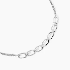 Collier Argent Blanc Nos