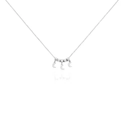 Collier Argent Blanc Olie