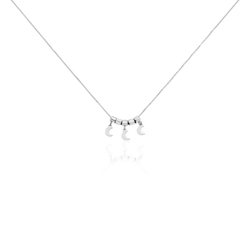 Collier Argent Blanc Olie