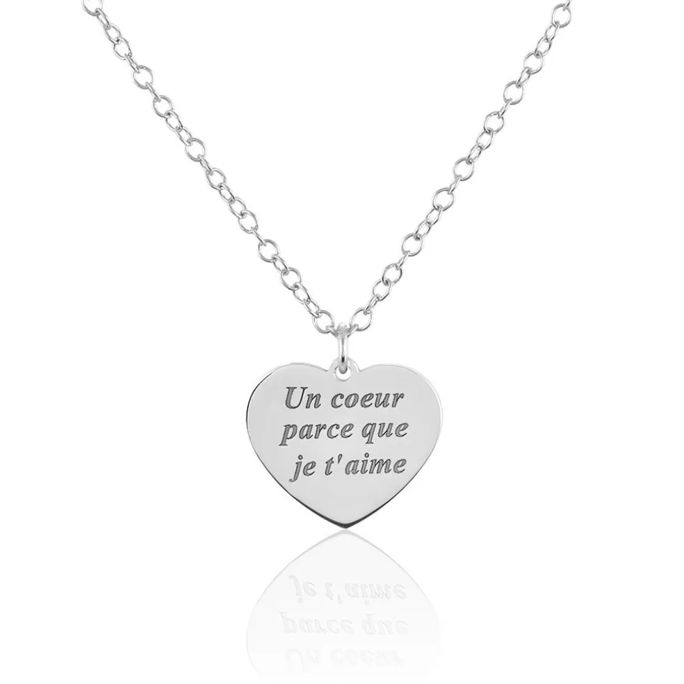 Collier Argent Blanc Patie