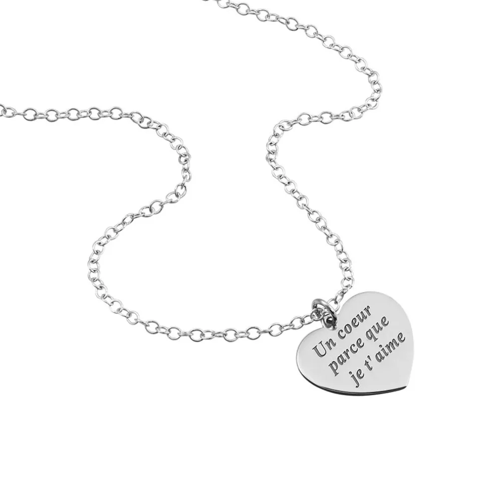 Collier Argent Blanc Patie