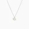 Collier Argent Blanc Pierine Nacre