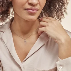 Collier Argent Blanc Prudent