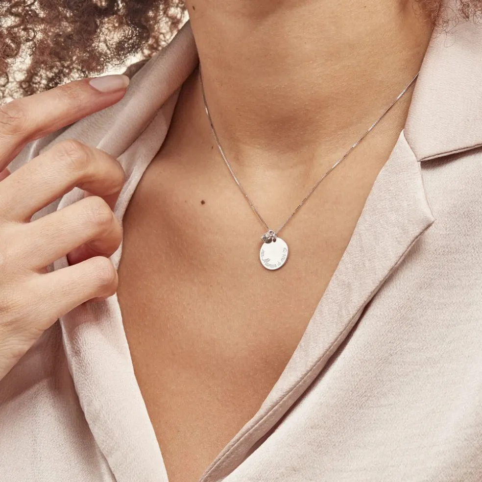 Collier Argent Blanc Raimbaut Oxyde De Zirconium